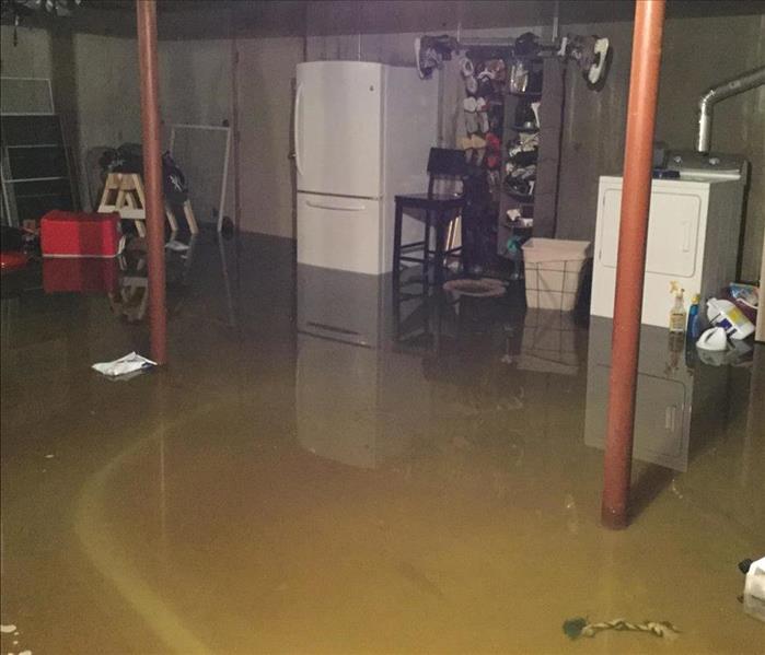 Photo of a flooded basement