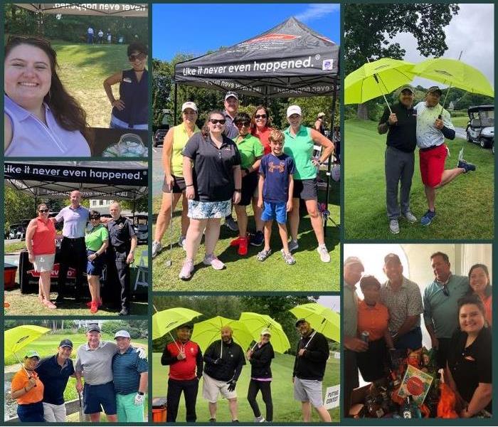 A collage of photos from the various golf tournaments we attended in 2022.